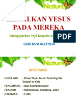 Kenalkan Yesus Pada Mereka-1