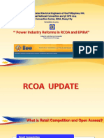 Power Industry Reforms in RCOA and EPIRA