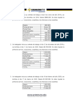 Liquidación de contratos laborales