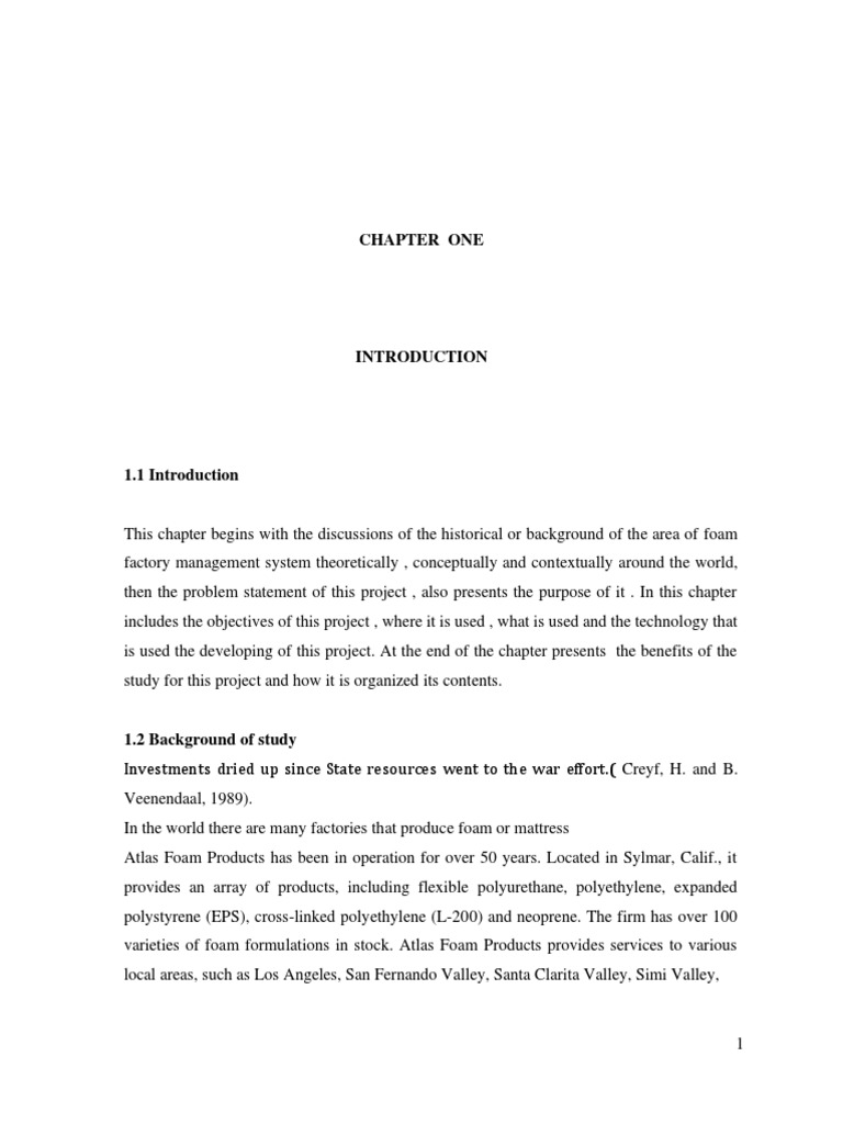 Shaakir Foam Factory Management System PDF Mattress Databases