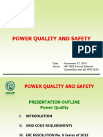 Power Quality and Safety: Date: November 27, 2015 Venue: 40 IIEE Annual National Convention and 3E XPO 2015