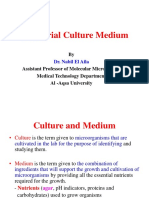 Bacterial Culture Medium: Dr. Nabil El Aila