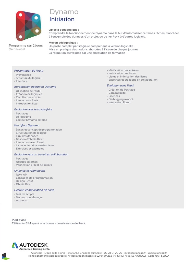 Formation Dynamo pour Référents BIM | PDF | Interface de programmation ...