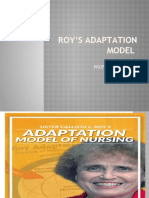 Roy'S Adaptation Model: By-Prof. Kiran Sharma