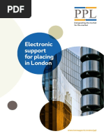 Electronic Support For Placing in London: Designed by The Market For The Market