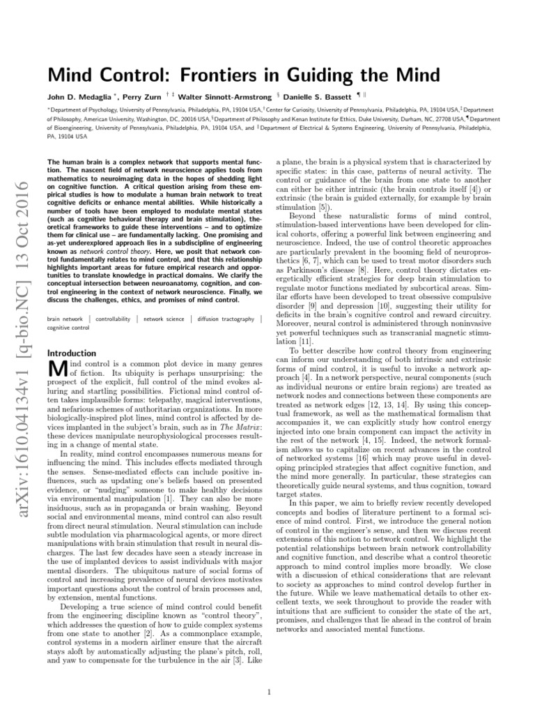 Mind Control Frontier PDF | PDF | Visual Cortex | Brain