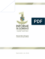 1er Informe de Gobierno Cajeme 2009-2012