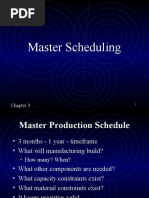 Master Scheduling