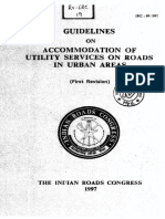 Fdocuments - in - Irc 98 1997accomodation of Utility Services in Roads PDF