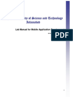 Capital University of Science and Technology Islamabad: Lab Manual For Mobile Application Development
