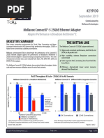 Mellanox Connectx®-5 25gbe Ethernet Adapter: The Bottom Line Executive Summary