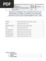 Method Statement For I Beam Installation | PDF | Welding | Construction
