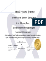 Boussaha Mohamed Tahar - #106 - Electric Motors - Completion Certificate