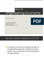 CE22 -01- Intro to Engg Economy