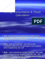 Energy Consumption & Power Calculation