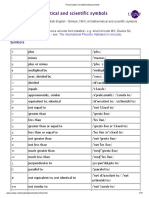 Pronunciation of Mathematical Symbols