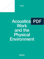 Acoustics, Work and The Physical Environment