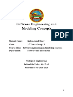 Software Engineering and Modeling Concepts
