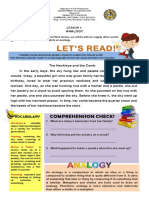 Grade 7 Analogy Worksheet (K TO 12 READY)