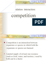 Population Interactions: Competition for Limited Resources