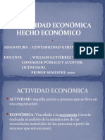 Actividad Económica - Hecho Económico