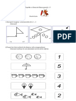 Fisa Matematica - Numeratia 1-5 Buna