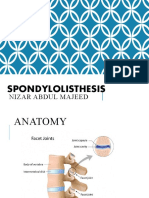Spondylolysis Spondylolisthesis