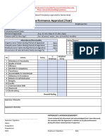 Performance Appraisal Non Leaders