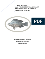 Proposal Budidaya Ikan Nila