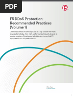 F5 Ddos Protection: Recommended Practices (Volume 1) : White Paper