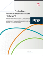 F5 Ddos Protection: Recommended Practices (Volume 1) : White Paper