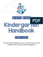 Kindergarten Handbook 2020-2021