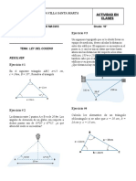 Taller Ley Del Coseno