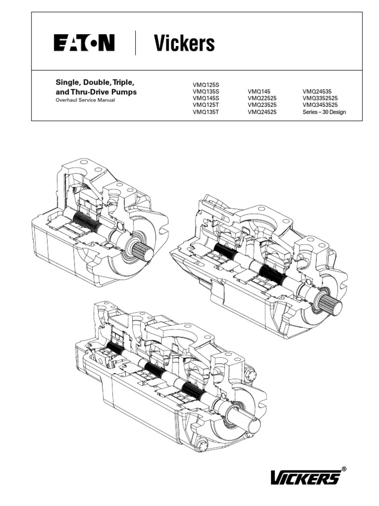 Single, Double, Triple, and ThruDrive Pumps Overhaul Service Manual