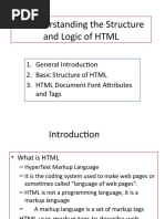 V. Understanding The Structure and Logic of HTML