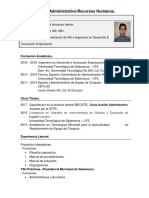 Curriculum Vitae Armando Flores