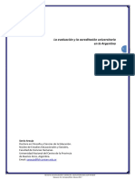 La Evaluación y La Acreditación Universitaria en La Argentina