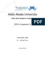 Addis Ababa University: (DLD-Assignment 1)