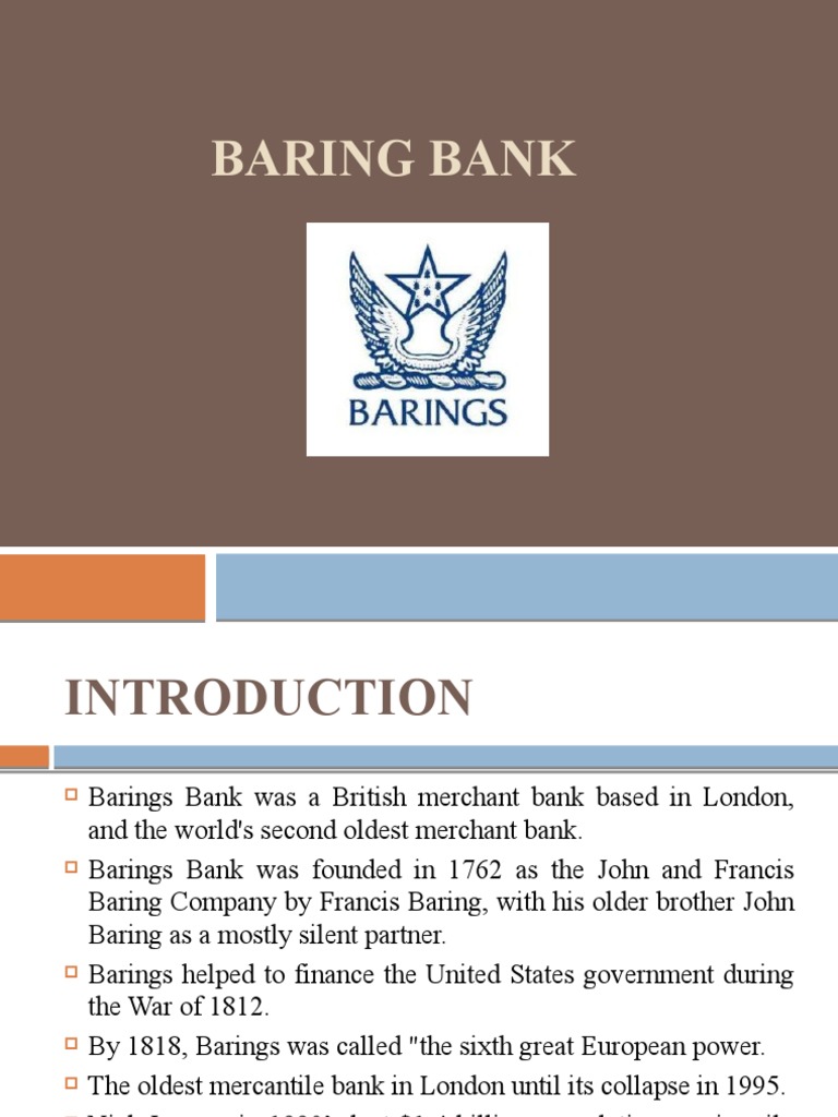 Baring Bank and Nick PDF Financial Markets Investing