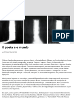 O Poeta e o Mundo Piauc3ad - 8 Revista Piaui PDF