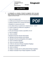 PreENAMM 2020 examen comunicación y lenguaje