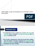 Prefabricated Technique in Construction Industry