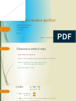 Practice Makes Perfect: Simultaneous Equations Elimination Method Worksheet