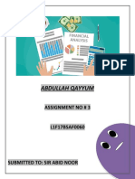 Abdullah QAYYUM RATIOS