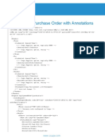 Sample CXML Purchase Order With Annotations
