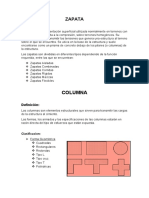 Proceso Constructivo de Zapatas y Columnas