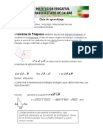 Guia #2 de Matematicas 10° Teorema de Pitagoras y Razones Trigonometricas Principal 1 - 23-04-2020