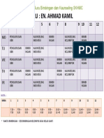 Jadual Waktu GBK SKHMC Kamil