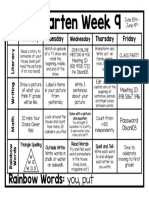 Week 9 Lesson Plan