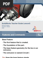 Solidworks Teacher Guide Lesson3: School'S Name Teacher'S Name Date